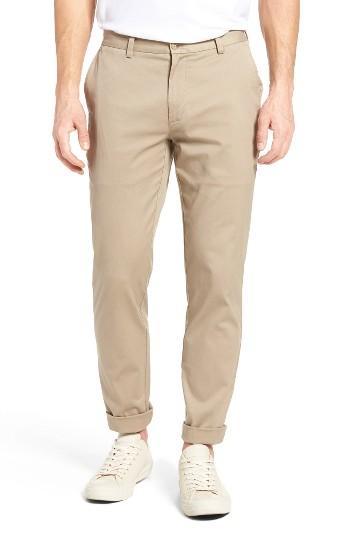 Men's Vineyard Vines Breaker Flat Front Stretch Cotton Pants X 30 - Beige