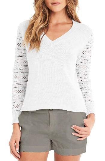 Women's Michael Stars Cotton Pullover - White