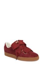 Women's Puma Basket Heart Sneaker M - Burgundy