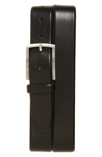 Men's Boss 'barney' Leather Belt - Black