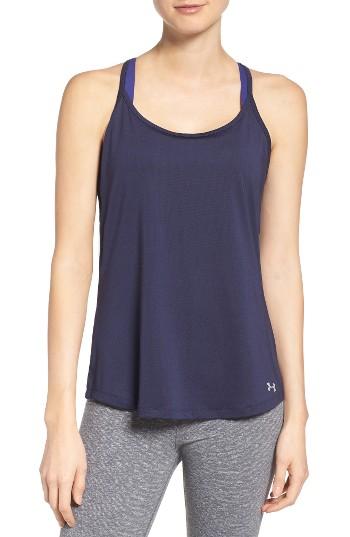 Women's Under Armour Fly By Racerback Tank - Blue