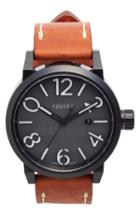 Men's Tsovet 'smt-ls47' Leather Strap Watch, 47mm