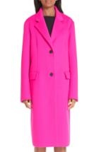 Women's Calvin Klein 205w39nyc Wool, Angora & Cashmere Coat Us / 42 It - Pink