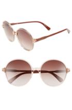 Women's Longchamp 49mm Gradient Round Sunglasses - Peach/ Brick