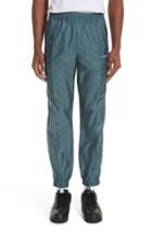 Men's Off-white Nylon Jogger Pants - Black