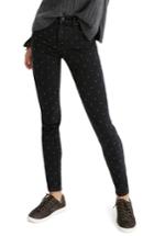 Women's Madewell 9-inch Metallic Dot Skinny Jeans - Black