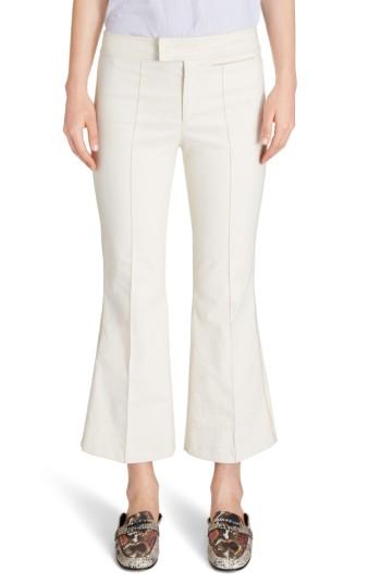 Women's Isabel Marant Lyre Crop Flare Pants Us / 36 Fr - White