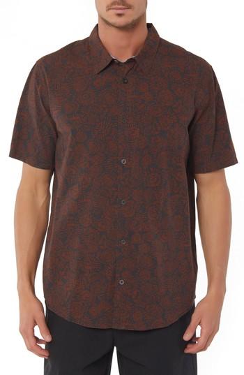 Men's Jack O'neill Upland Print Sport Shirt - Grey
