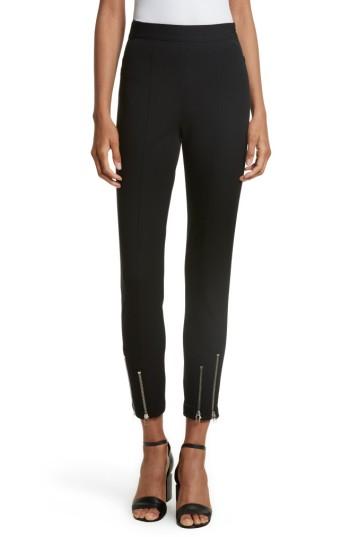 Women's T By Alexander Wang Stretch Cotton Skinny Pants - Black