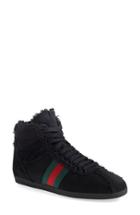 Women's Gucci 'bambi' Genuine Shearling High Top Sneaker