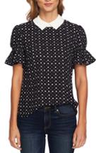 Women's Cece Collared Party Top - White