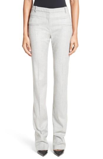 Women's Altuzarra Jane Stretch Wool Bootleg Pants Us / 36 Fr - Grey