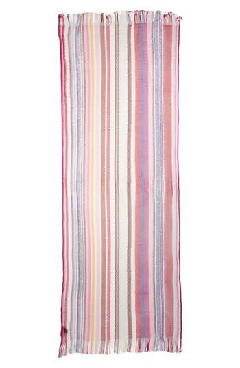 Women's Missoni Zigzag Stripe Stole, Size - Pink