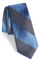 Men's Calibrate Marble Stripe Silk Tie, Size - Blue