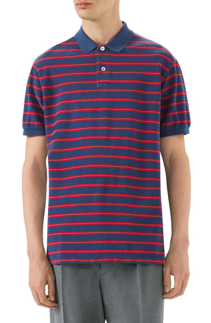 Men's Gucci Oversized Stripe Polo