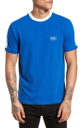 Men's Obey Borstal T-shirt - Blue