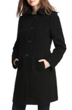 Women's Kimi And Kai Wool Blend Maternity Coat - Black