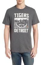 Men's '47 Mlb Overdrive Scrum Detroit Tigers T-shirt - Grey