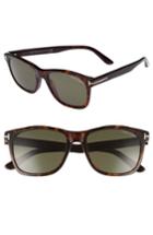 Men's Tom Ford Eric 55mm Sunglasses - Dark Havana/ Green