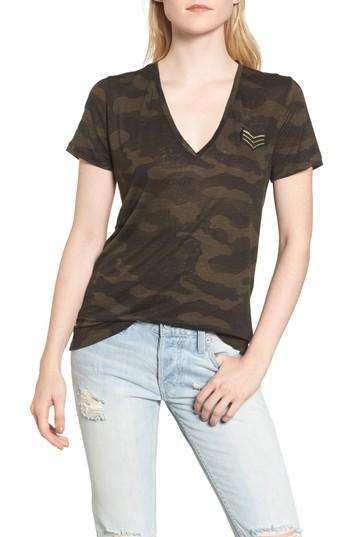 Women's Rails Cara Camo V-neck Tee
