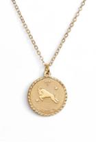 Women's Ten79la Zodiac Coin Pendant Necklace
