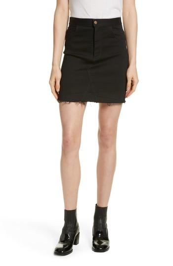 Women's Harvey Faircloth Denim Miniskirt - Black