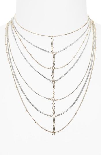 Women's Topshop Chain Ladder Necklace