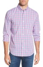 Men's Bonobos Summerweight Slim Fit Plaid Sport Shirt, Size R - Blue