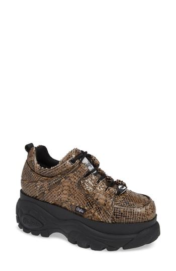 Women's Junya Watanabe X Buffalo London Python Print Platform Sneaker - Brown