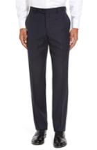 Men's Nordstrom Flat Front Check Wool Trousers
