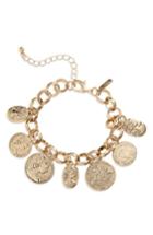 Women's Topshop Coin Charm Bracelet