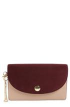 Diane Von Furstenberg Convertible Leather Saddle Clutch - Pink