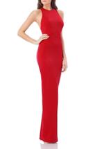 Women's Js Collections Stretch Crepe Gown