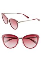 Women's Longchamp Roseau 54mm Cat Eye Sunglasses - Strawberry