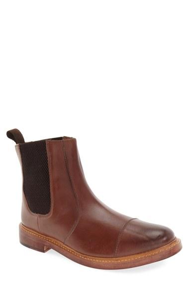 Men's Lotus 'lexington' Cap Toe Chelsea Boot M - Brown