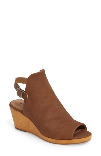 Women's Lucky Brand Keralin Wedge Sandal M - Brown