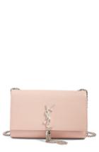 Saint Laurent Medium Kate - Tassel Calfskin Leather Crossbody Bag - Pink