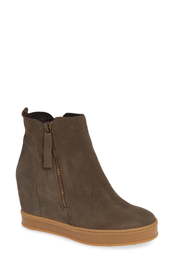 Women's Kenneth Cole New York Bryant Hidden Wedge Bootie .5 M - Brown