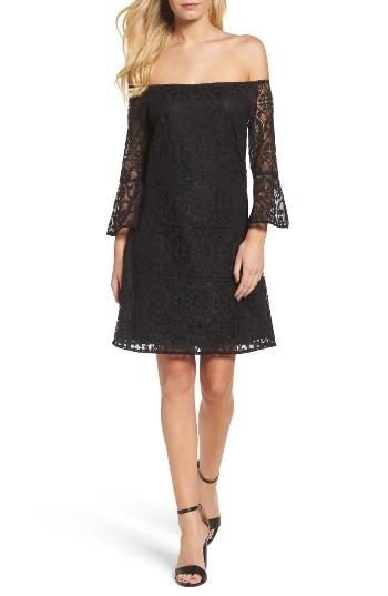 Women's Nsr Lace A-line Dress - Black