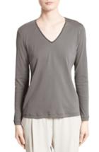 Women's Fabiana Filippi Embellished Jersey Top Us / 40 It - Grey
