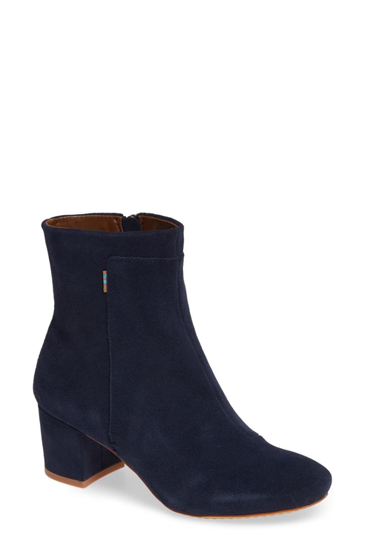 Women's Toms Evie Bootie .5 B - Blue