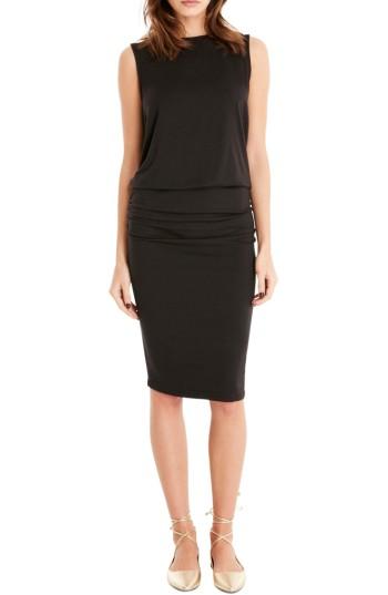 Women's Michael Stars Drape Back Shift Dress - Black