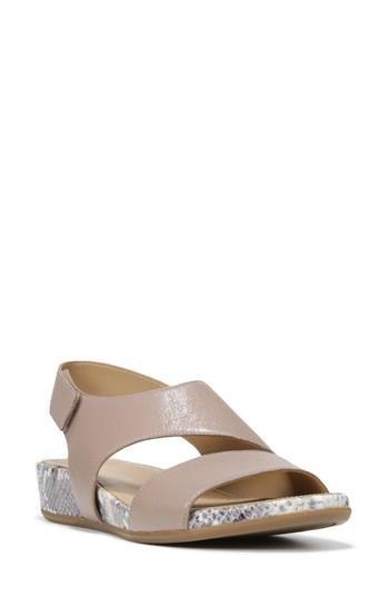 Women's Naturalizer 'yessica' Slingback Wedge Sandal M - Grey