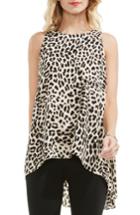 Women's Vince Camuto Leopard Song High/low Blouse