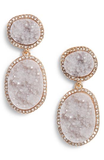 Women's Baublebar Krystal Faux Drusy Drop Earrings