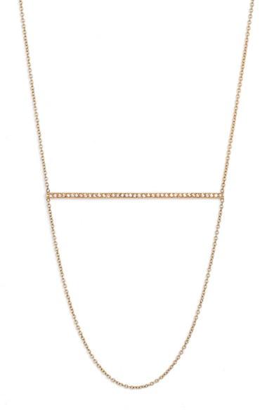 Women's Zoe Chicco Diamond Bar & Chain Necklace
