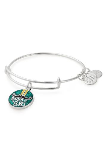 Women's Alex And Ani 'elf' Raised By Elves Adjustable Wire Bangle