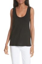 Women's Sandro Ribbed Stretch Knit Tank - Black