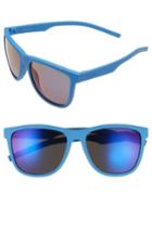 Women's Polaroid 56mm Retro Polarized Sunglasses - Blue/ Grey Blue Mirror
