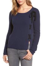 Women's Halogen Lace-up Sweater - Blue